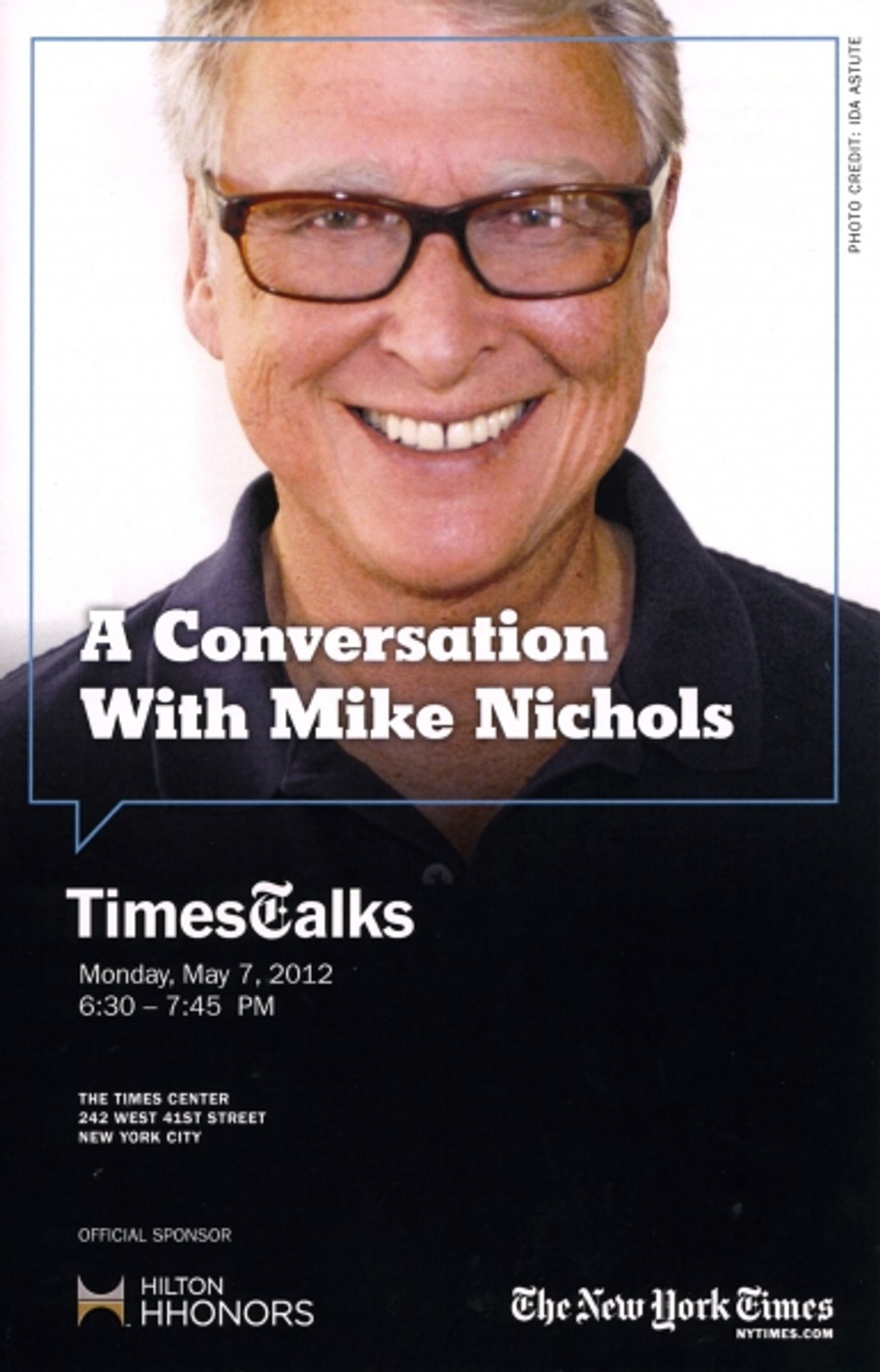 Photo Coverage: TimesTalks Welcomes Mike Nichols!  Image