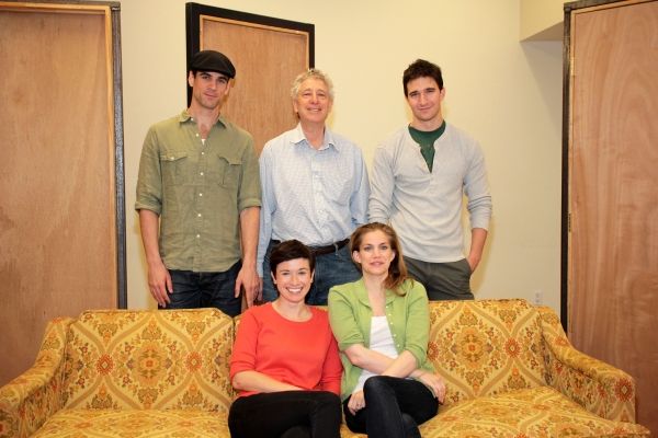 (b): Eddie Cahill, Bill Buell, Jake Silbermann, (f): Hannah Cabell, Anna Chlumsky Photo