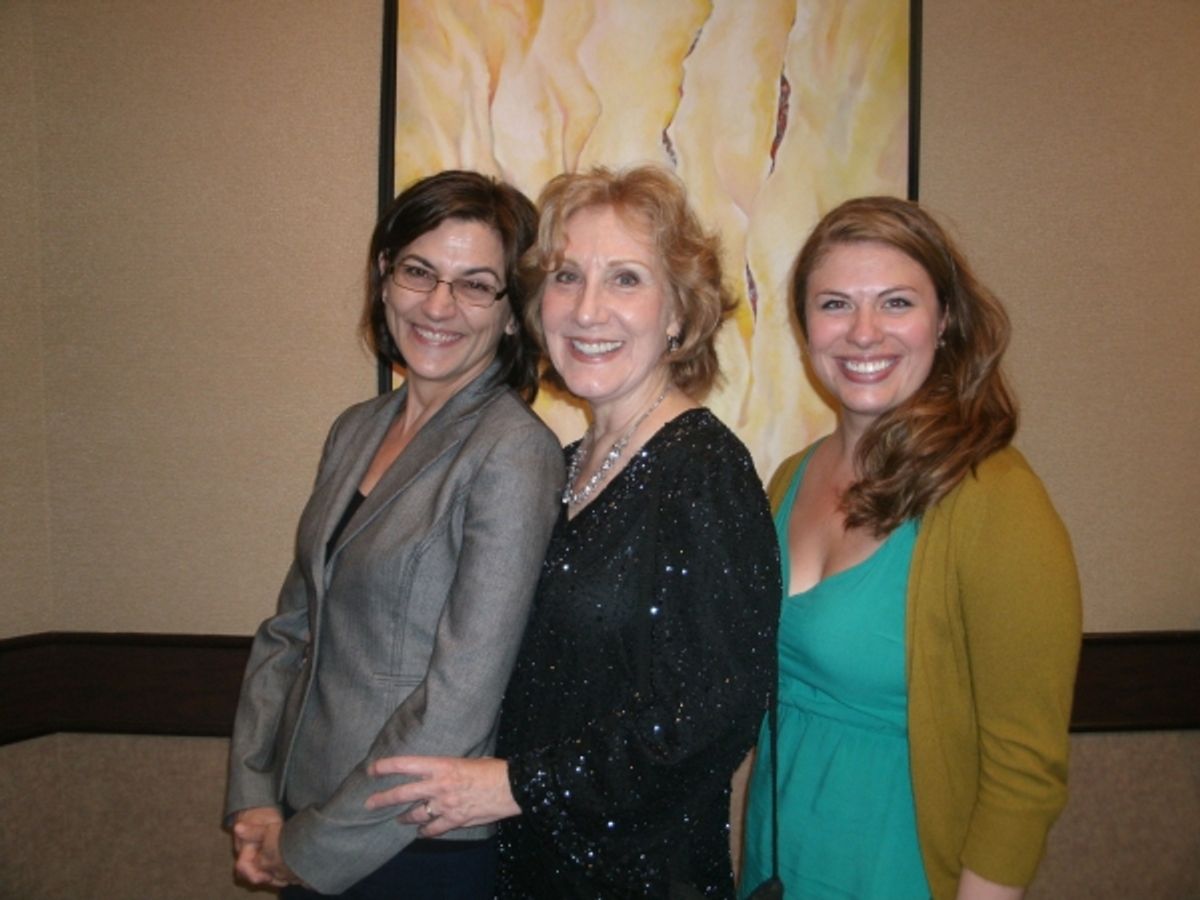 Janet Ulrich Brooks, Peggy Roeder and Amanda Roeder at 