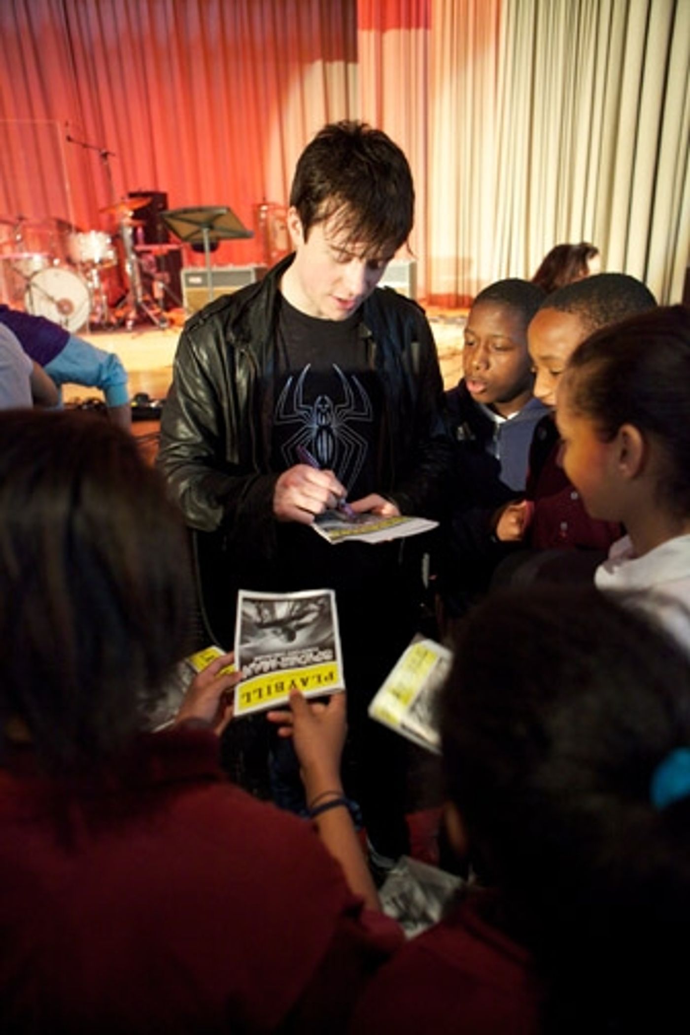 Photo Flash: SPIDER-MAN Hosts Bronx Middle School 343 Master Class  Image