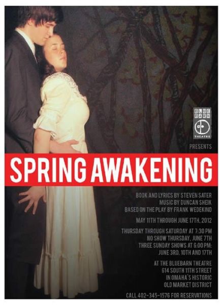 Photo Flash: Promo Poster Released for Omaha Regional Premiere of SPRING AWAKENING — photo 1 of 1