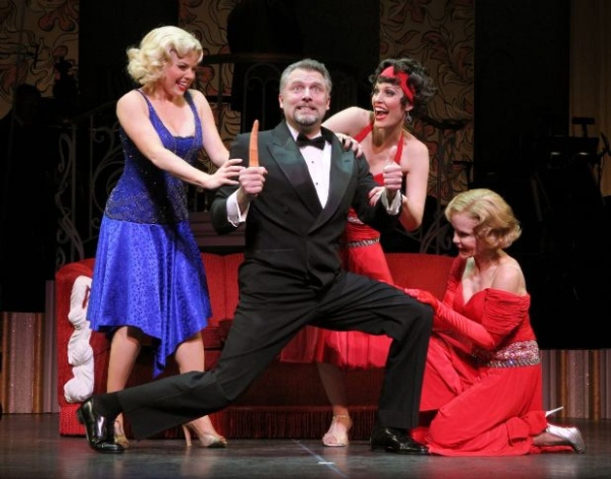 Megan Hilty, Stephen R. Buntrock, Rachel York, Deborah Rush at 