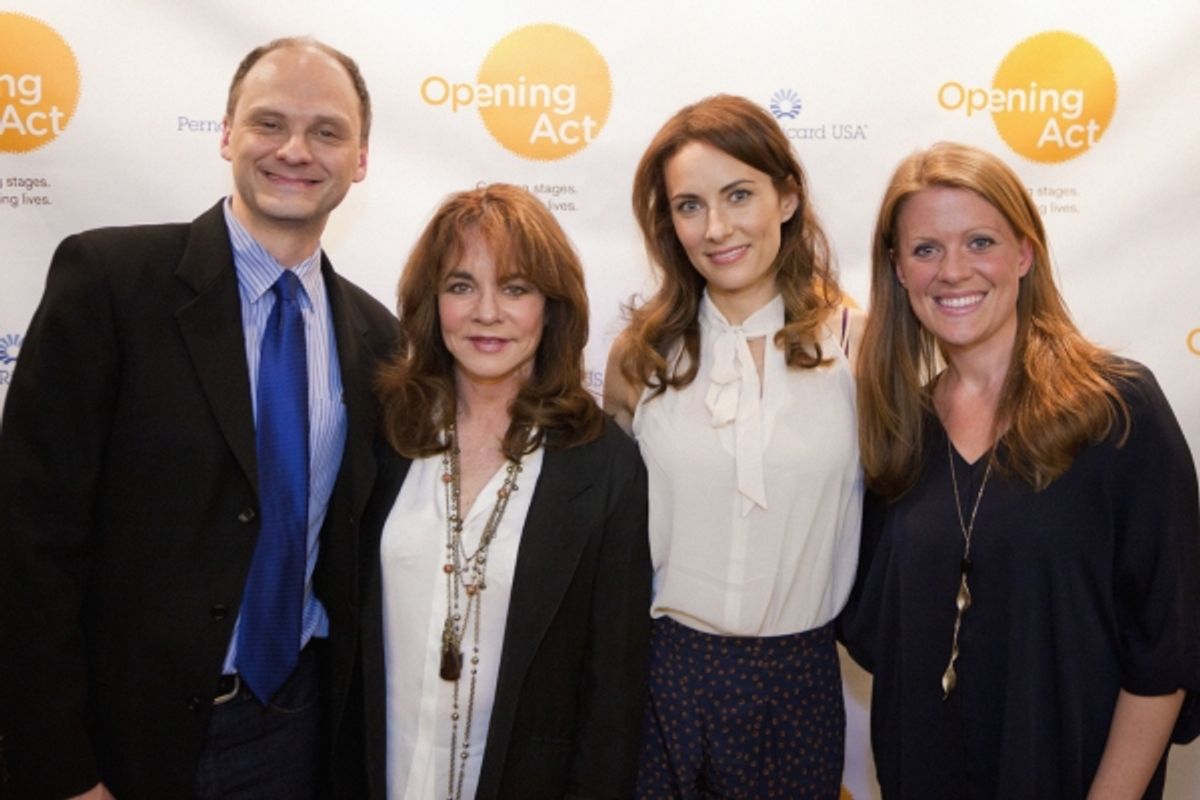 Michael Mastro, Suzy Myers Jackson, Stockard Channing and Laura Benanti at 