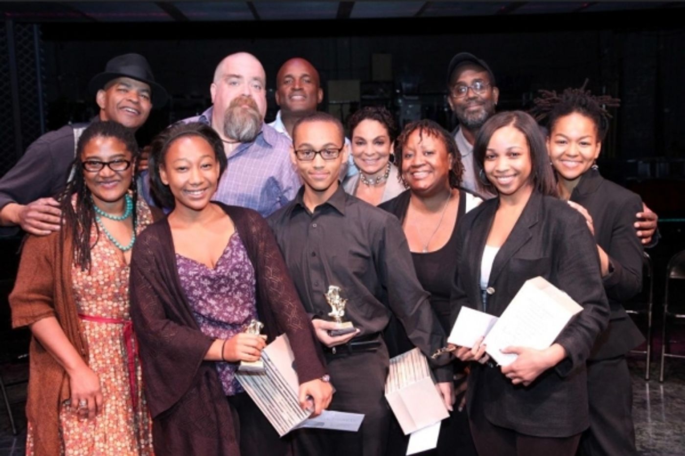 Photo Flash: Lynn Nottage, David Gallo et al. with August Wilson Monologue Competition Winners  Image
