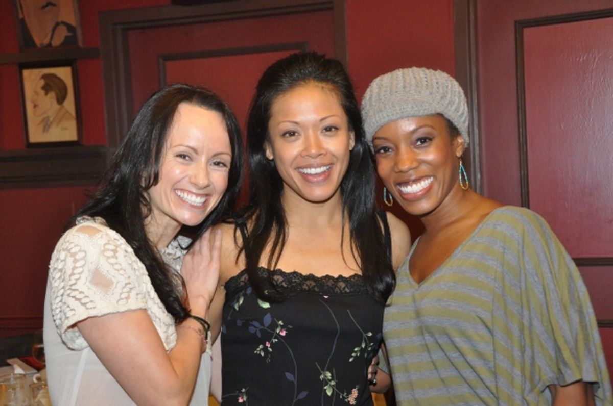 Sarah O'Gleby, J. Elaine Marcos and Tanya Birl at 