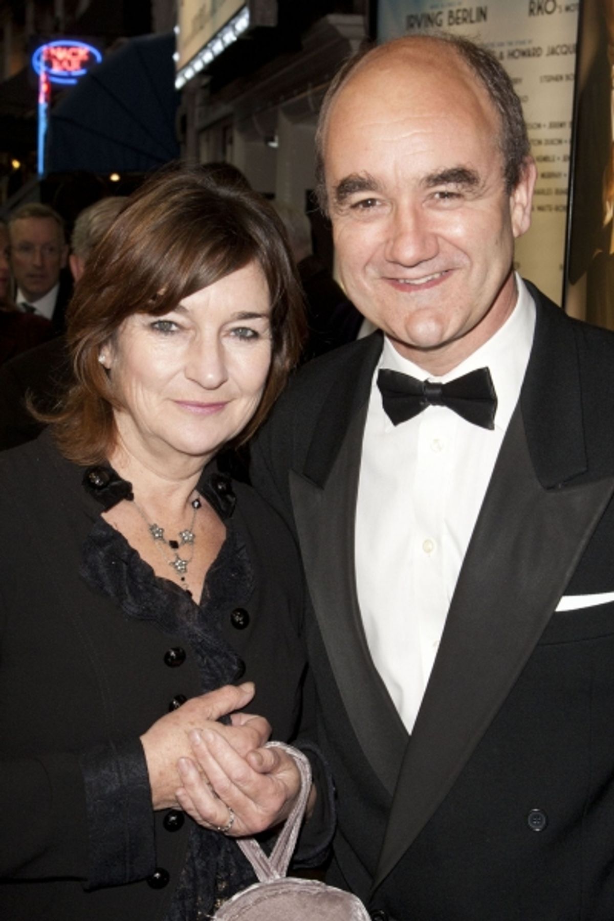 Jane Galloway and David Haig arrive on Press Night for Top Hat at the Aldwych Theatre, London, England on 9th May 2012. (Credit should read: Dan Wooller/wooller.com). Paid use only. No Syndication at 