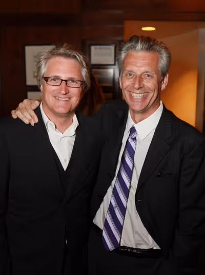 Eric Schaeffer and CTG Artistic Director Michael Ritchie 
 Photo