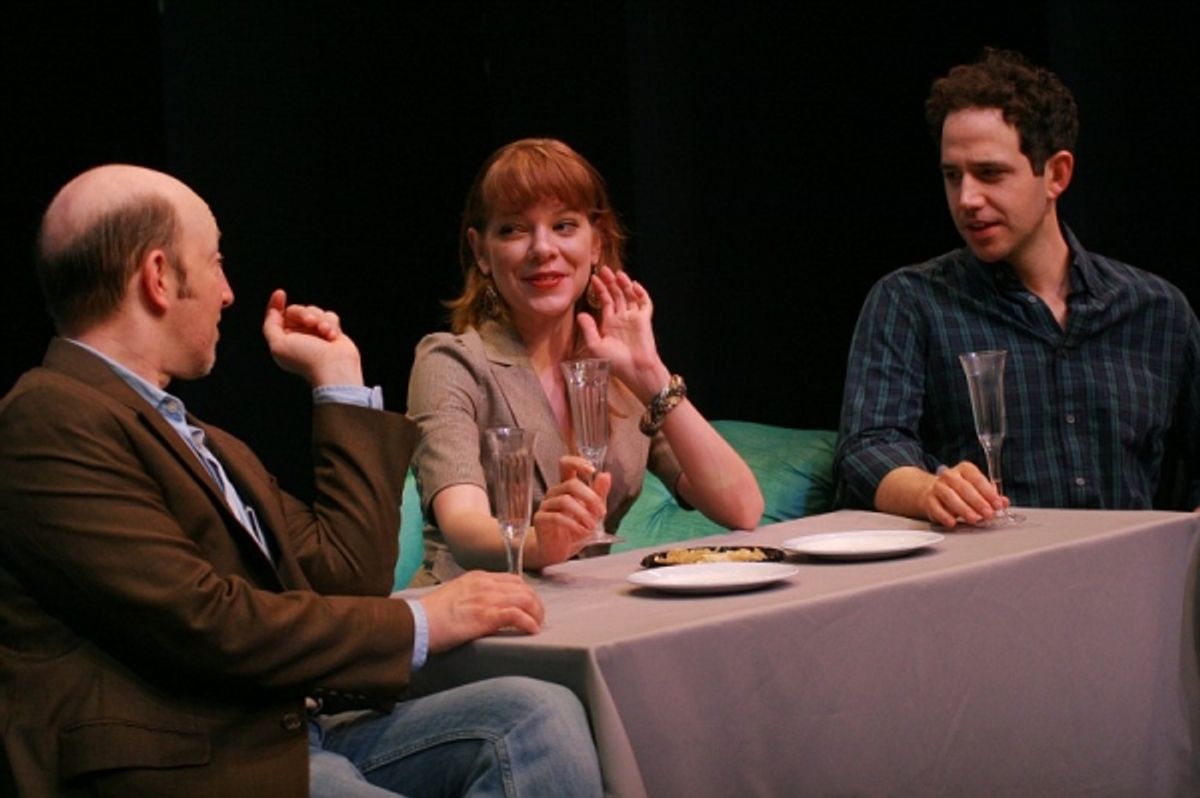 Steve Routman, Jillian Louis and Santino Fontana  at 
