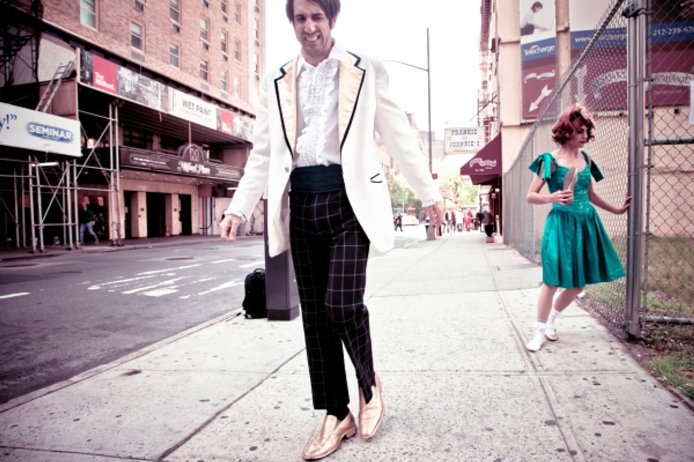 Photo Flash: Spiegelworld's Gaz & Penny Visit NYC; EMPIRE Begins Previews 5/22  Image