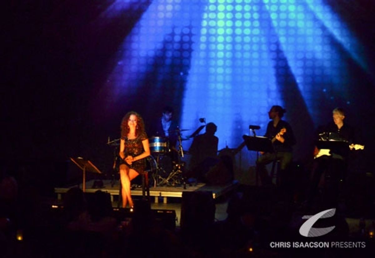 Lexi Lawson and the Upright Cabaret band at 