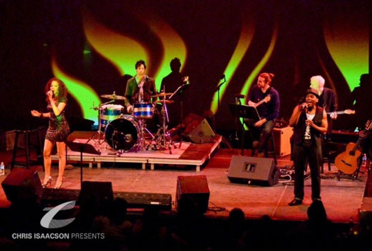 Lexi Lawson and the Upright Cabaret band at 