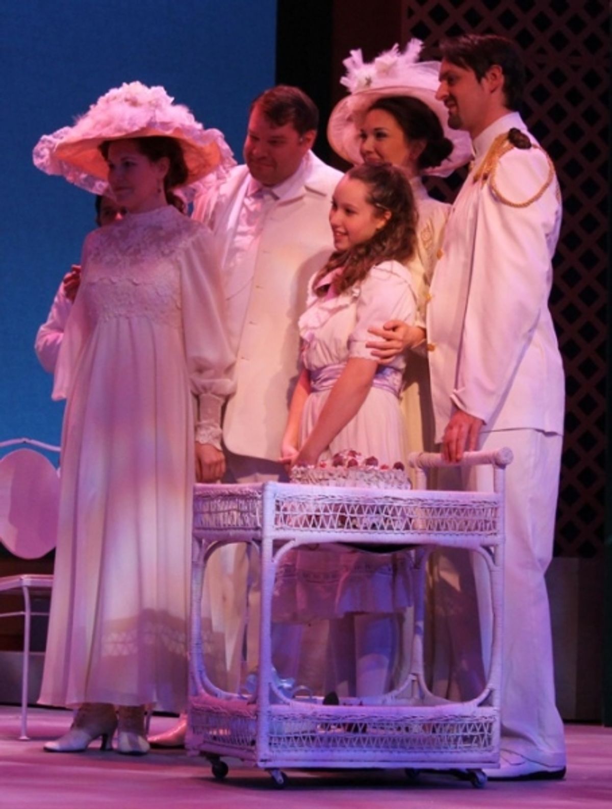 Caitlin Fischer (Lily)  Steve Tewksbury (Archibald)  Lilli Jacobs (Mary)  Kathleen Desilva (Rose)  and Gary West (Capt. Albert Lennox) at 