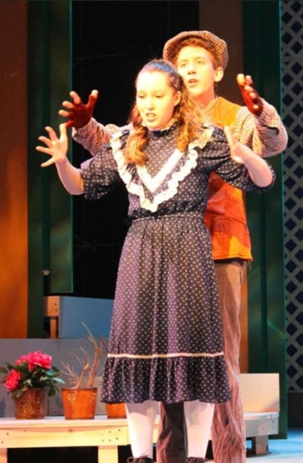 Lilli Jacobs (Mary) and Patrick McGee (Dickon) at 