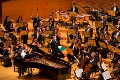 Pianist Yefim Bronfman, Alan Gilbert and the NY Philharmonic Photo