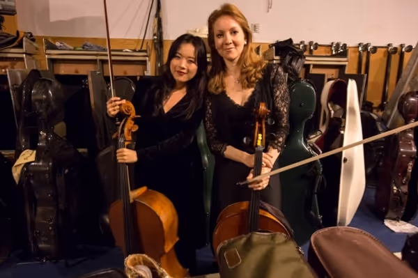 Cellists Sumire Kudo and Elizabeth Dyson Photo
