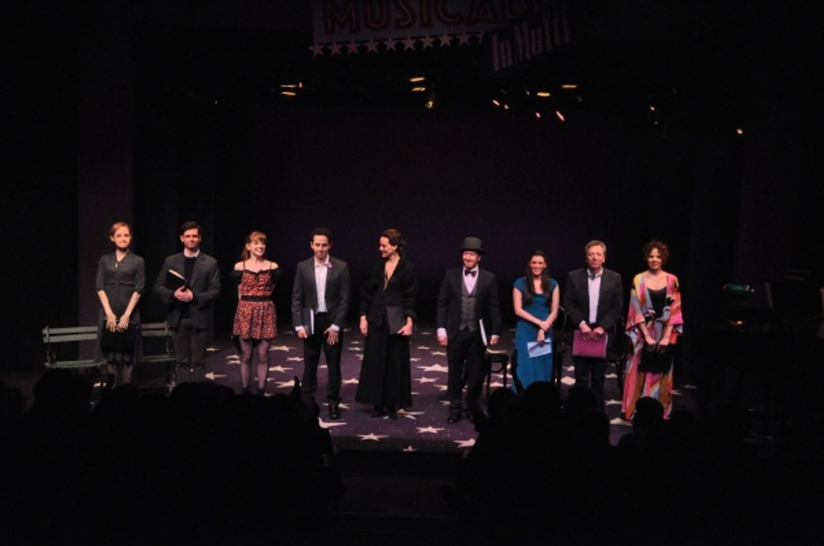 Erin Davie, Robb Sapp, Jillian Louis, Santino Fontana, Glory Crampton, Steve Routman, Ramona Mallory, Tom Aulino and Janet Dacal at 