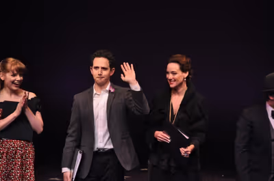 Jillian Louis, Santino Fontana and Glory Crampton Photo