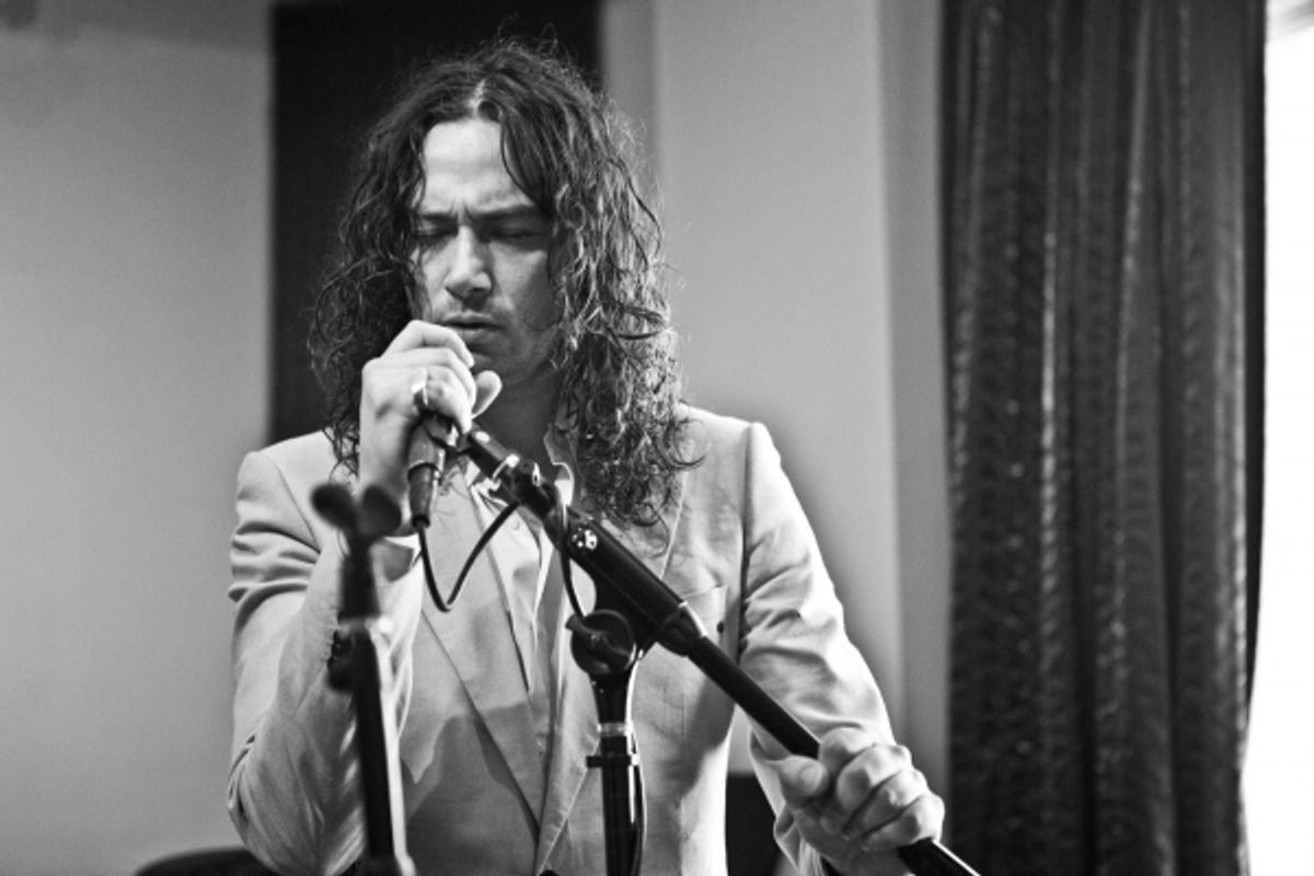 Constantine Maroulis at Rachel Potter and Constantine Maroulis Prep for Joe's Pub Concert!