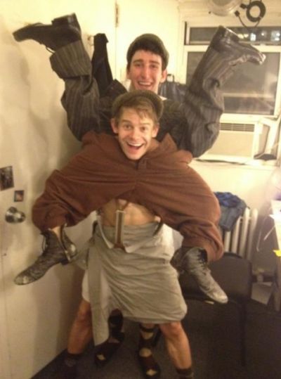 NEWSIES Ben Fankhauser ‏ and Company Photo