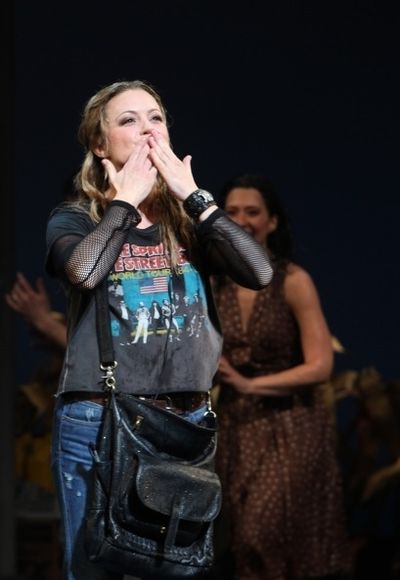 Kendra Kassebaum at Opening Night Curtain Call
 Photo