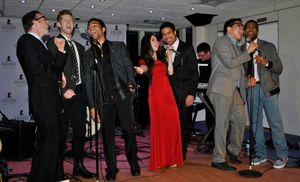 Nick Blaemire, Eric Michael Krop, Corbin Bleu, Anna Maria Perez de Tagle, Sam Milby, George Salazar, Wallace Smith
@ BroadwayWorld Nick Blaemire, Eric Michael Krop, Corbin Bleu, Anna Maria Perez de Tagle, Sam Milby, Photo