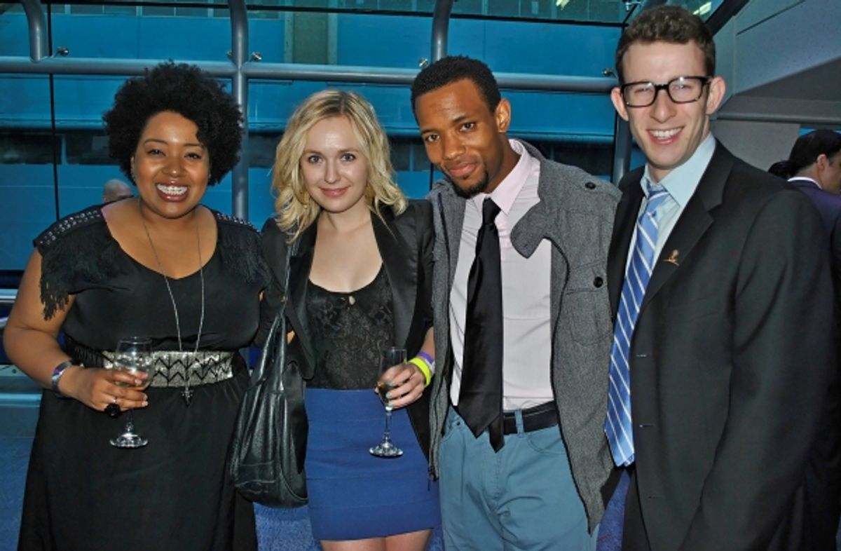 GODSPELL cast: Celisse Henderson, Julia Mattison, Wallace Smith, Nick Blaemire
 at 