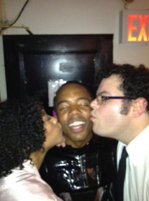 Nikki M. James, Tommar Wilson and Josh Gad Photo
