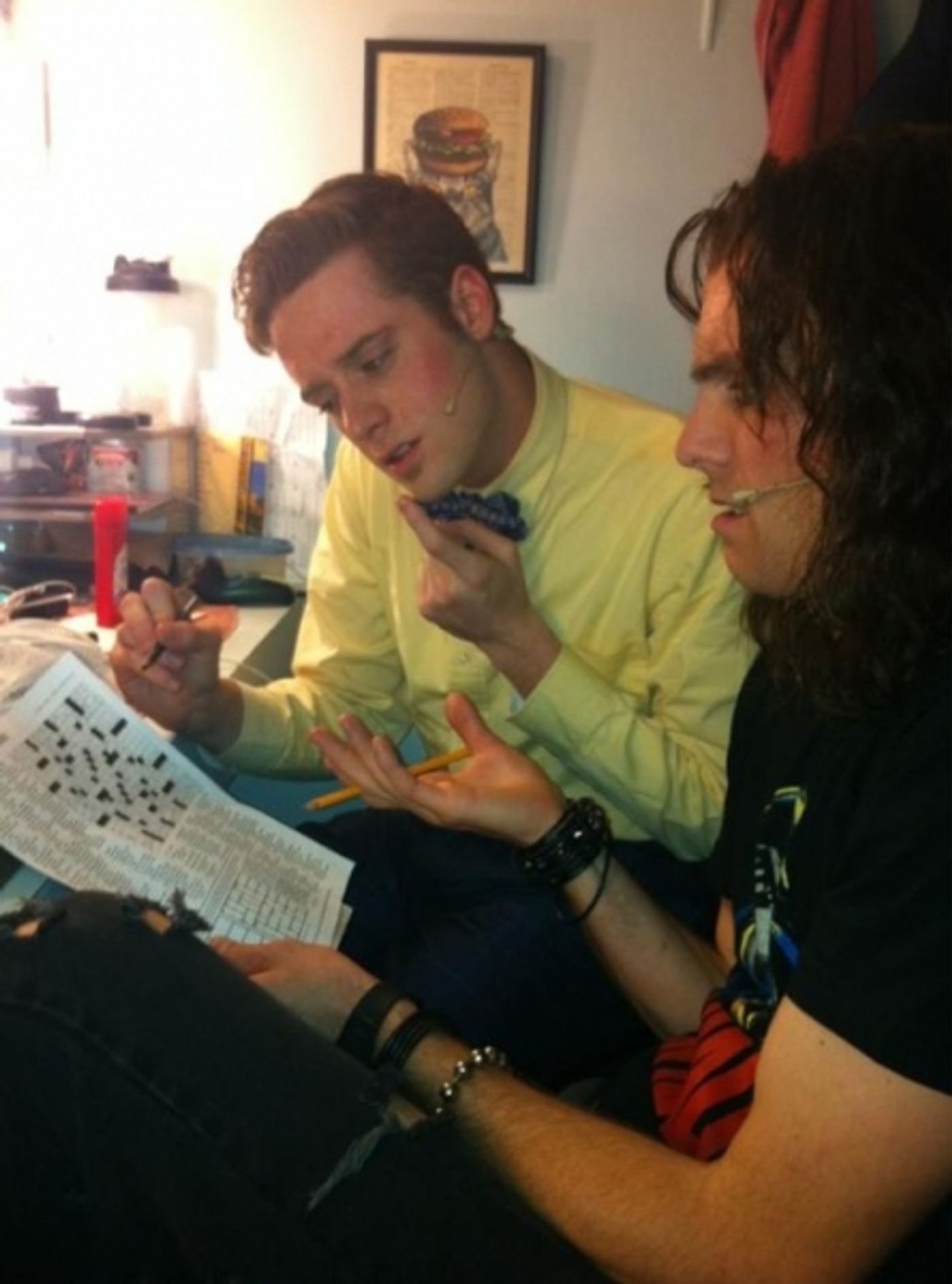 Photo Flash: Broadway Stars Max Von Essen, Steve Kazee et al. Tweet Saturday Intermission - All the Photos!  Image