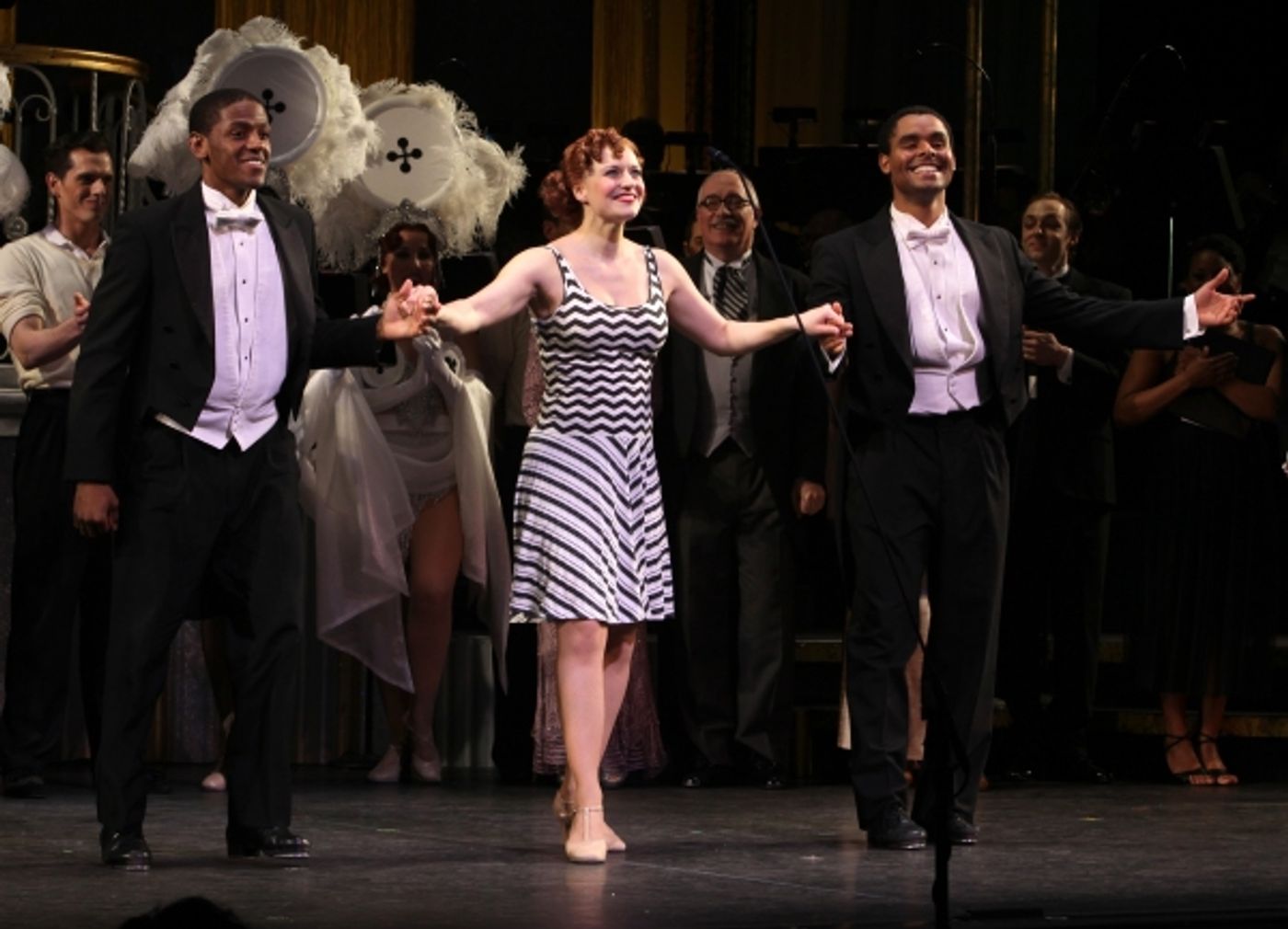 Photo Coverage: Megan Hilty & Rachel York in The GENTLEMEN PREFER BLONDES Curtain Call  Image