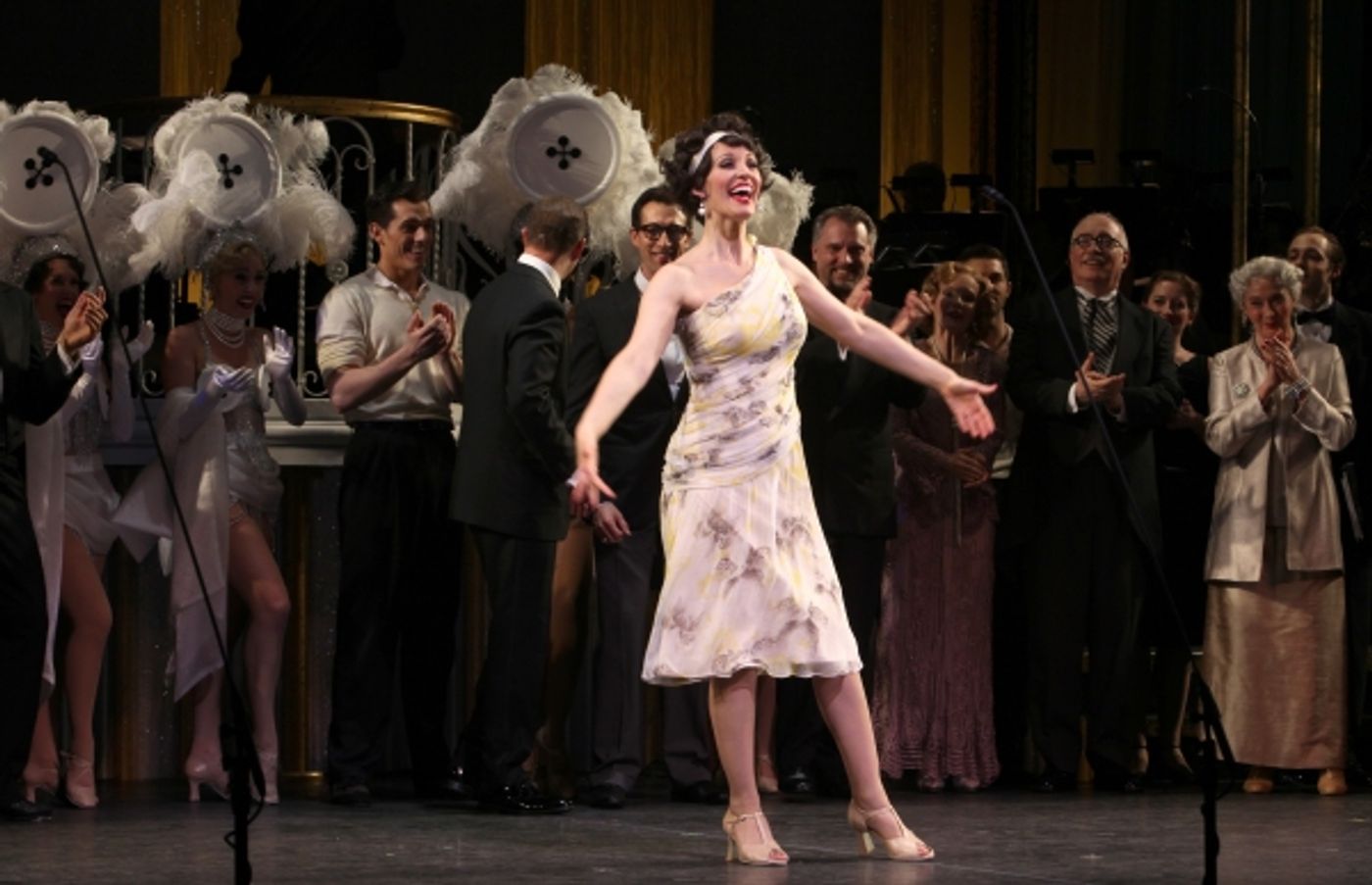 Photo Coverage: Megan Hilty & Rachel York in The GENTLEMEN PREFER BLONDES Curtain Call  Image
