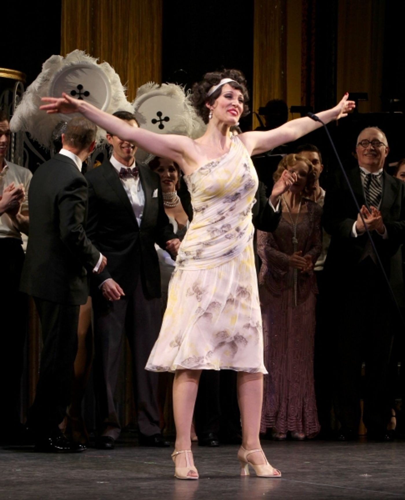 Photo Coverage: Megan Hilty & Rachel York in The GENTLEMEN PREFER BLONDES Curtain Call  Image