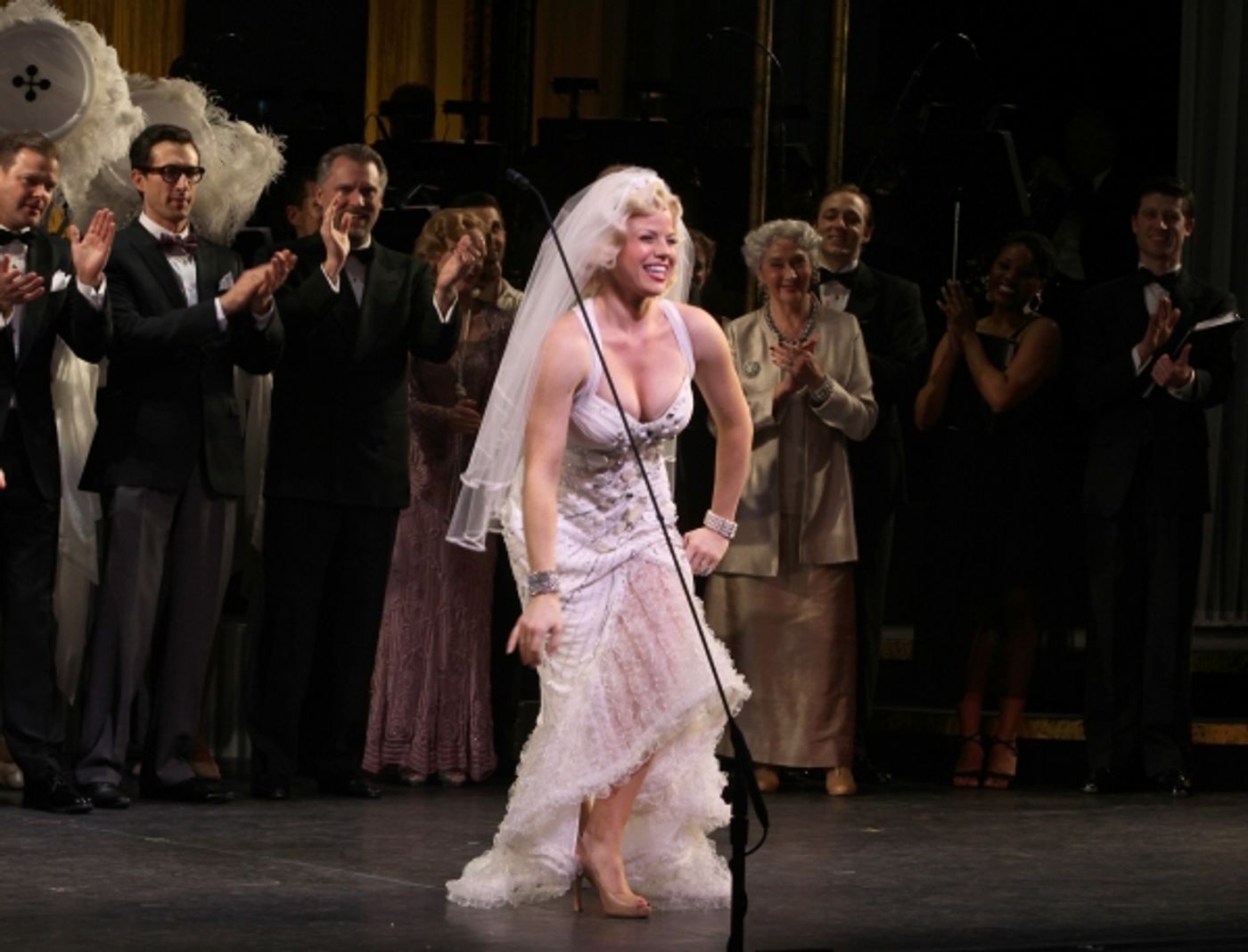 Photo Coverage: Megan Hilty & Rachel York in The GENTLEMEN PREFER BLONDES Curtain Call  Image