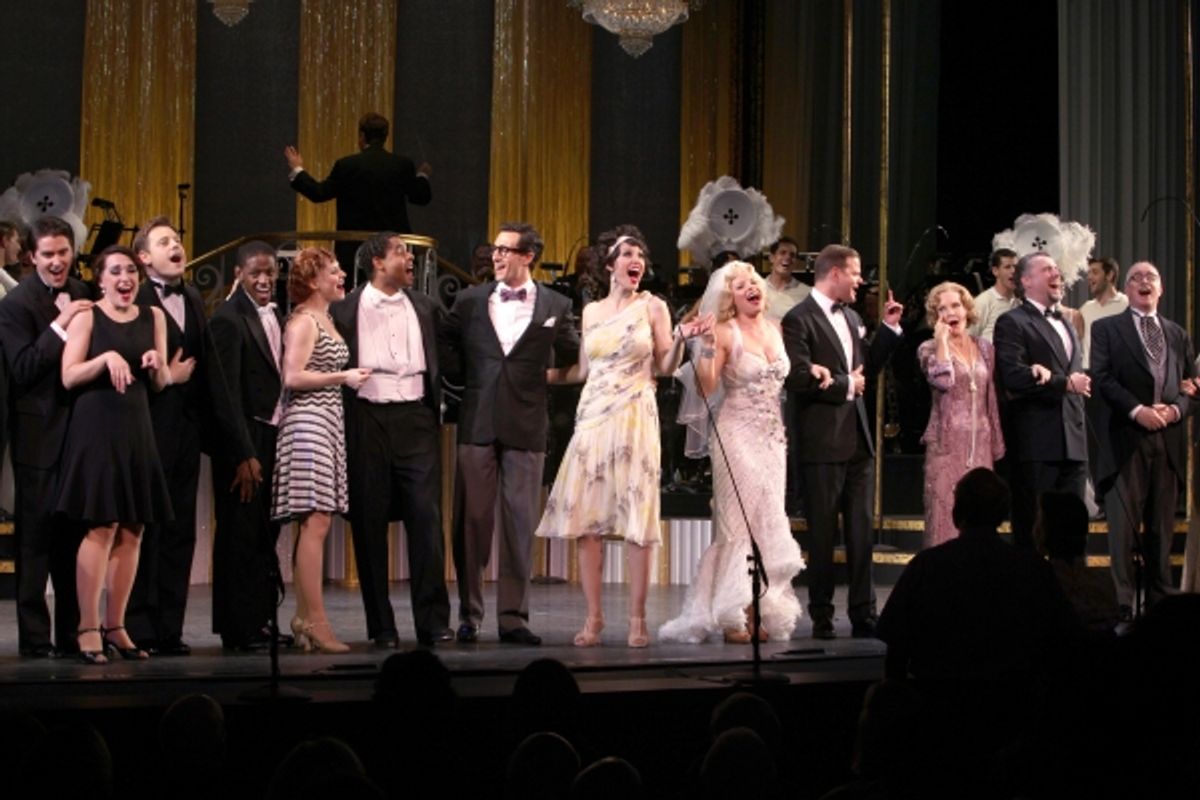 Aaron Lazar, Rachel York, Megan Hilty, Clarke Thorell, Deborah Rush, Stephen R. Buntrock & Ensemble at 