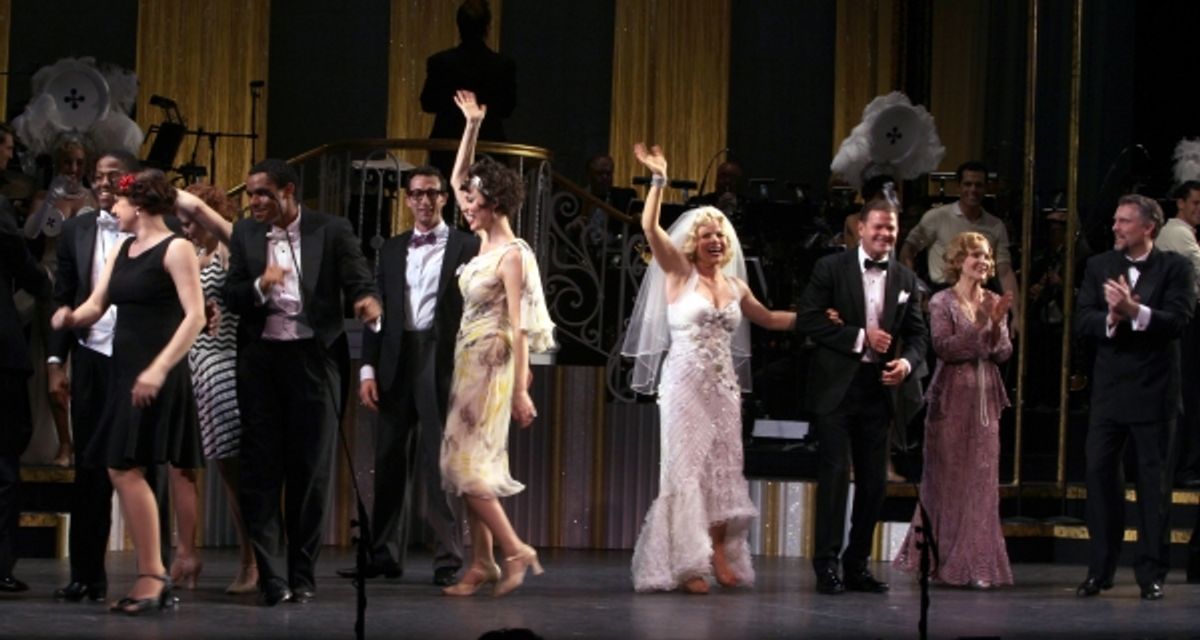 Aaron Lazar, Rachel York, Megan Hilty, Clarke Thorell, Deborah Rush, Stephen R. Buntrock & Ensemble at 