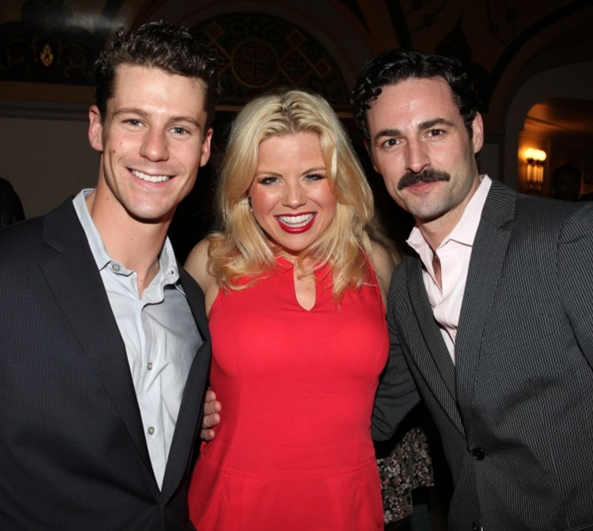 Luke Hawkins, Megan Hilty & Max von Essen at 