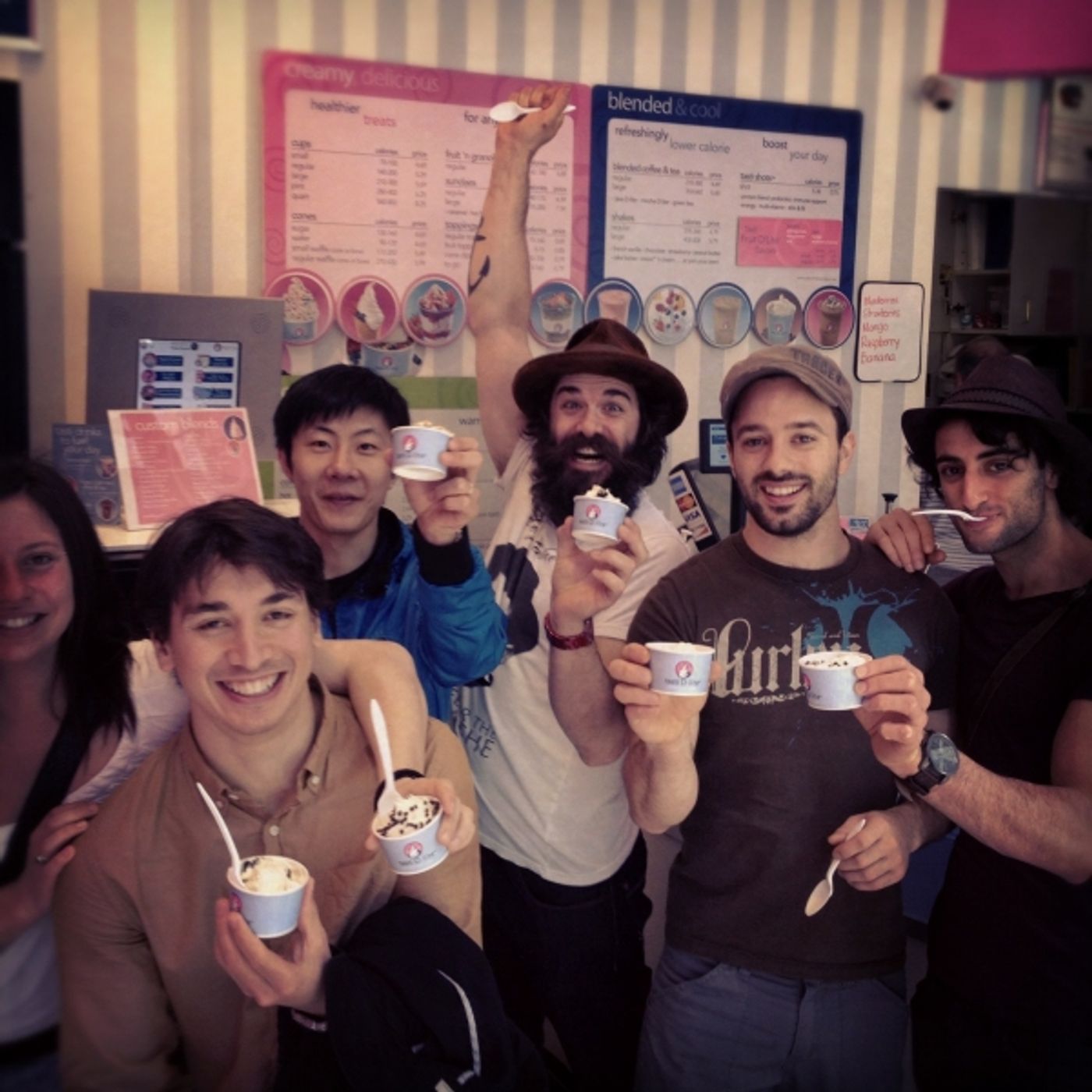 Photo Flash: TRACES Cast Visits Tasti D-Lite!  Image