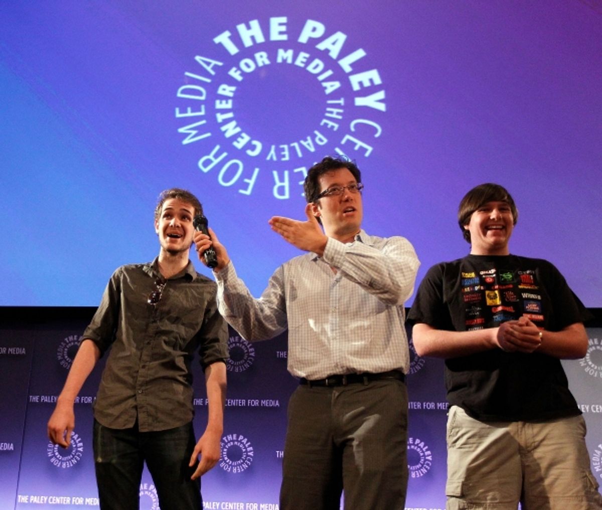 John Tartaglia (center) with Joshua McWater and JT Diaz at 