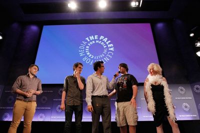 John Tartaglia with Drew Berezowitz, Joshua McWater, JT Diaz and Myrna Labow Photo