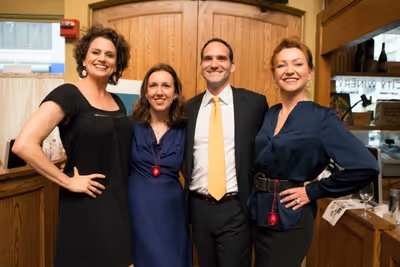 Cady Huffman, Page 73 Executive Directors Liz Jones and Asher Richelli and Julie Whit Photo