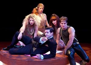 Heath Calvert as Byron (bottom) with Lauren Molina, Kate Morgan Chadwick, Jenni Barber and Kelsey Kurz @ BroadwayWorld Heath Calvert as Byron (bottom) with Lauren Molina, Kate Morgan Chadwick, Jenni Barbe Photo
