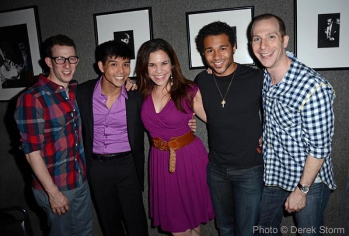 Nick Blaemire, Telly Leung, Lindsey Mendez, Corbin Bleu, Charlie Alterman at 