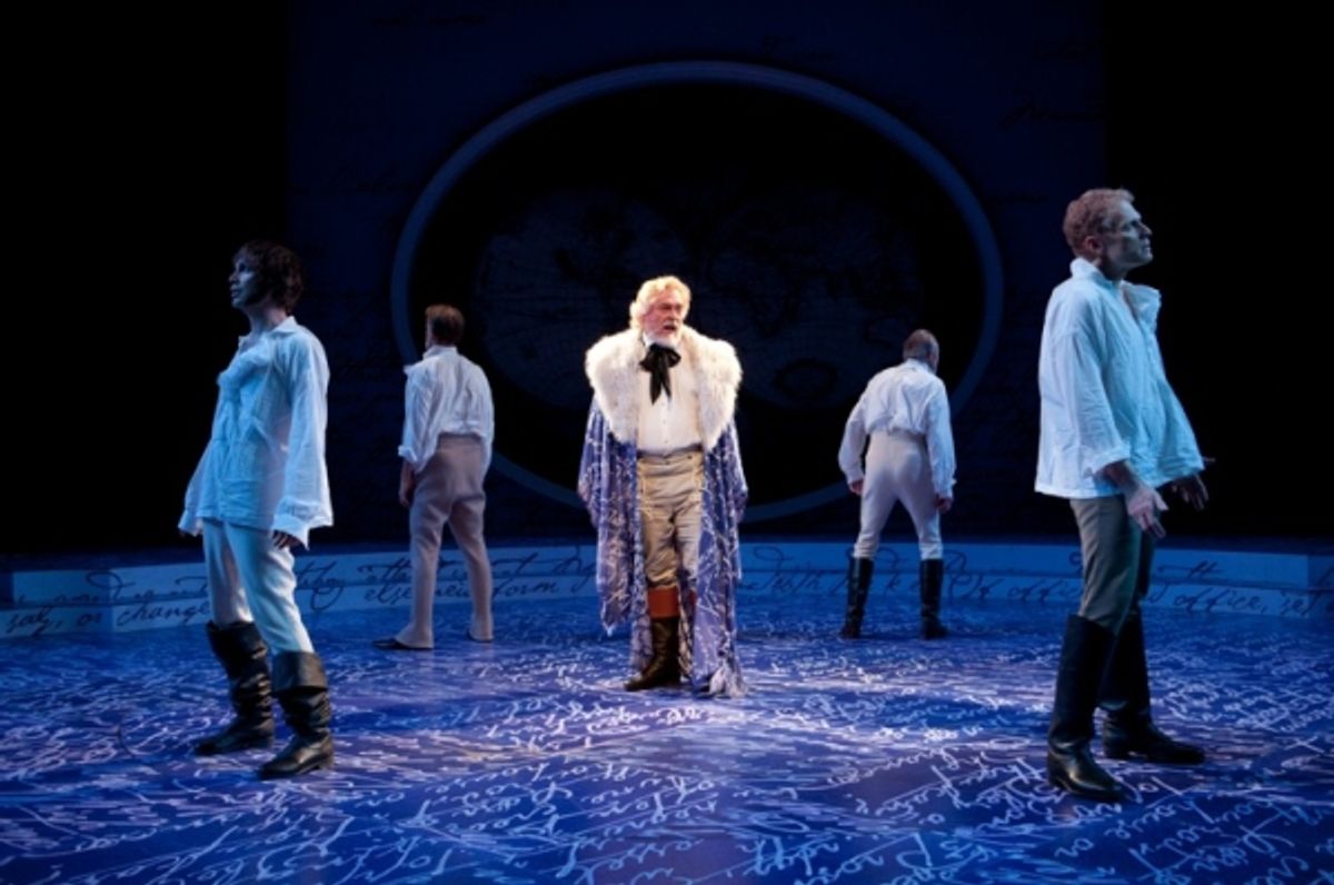 Daniel Davis and the cast of The Tempest at 