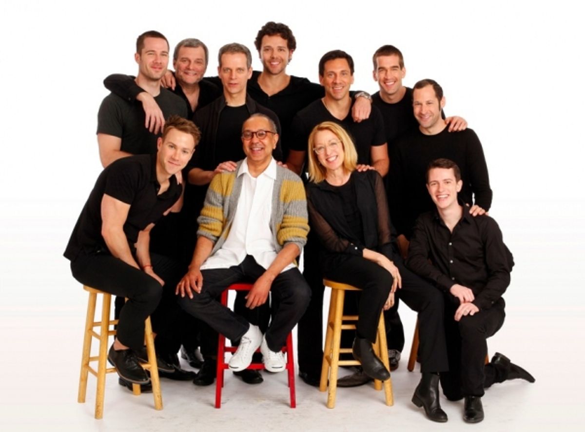 George C. Wolfe (center) with THE NORMAL HEART cast at 