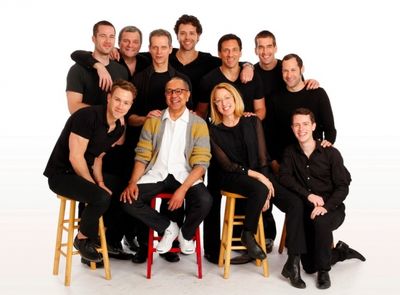George C. Wolfe (center) with THE NORMAL HEART cast Photo