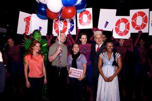 Yvelisse Fermin and her boyfriend Alex Hellinger with Rebecca Faulkenberry, Patrick P Photo