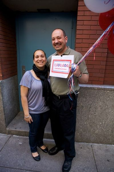 Yvelisse Fermin and her boyfriend, Alex Hellinger Photo