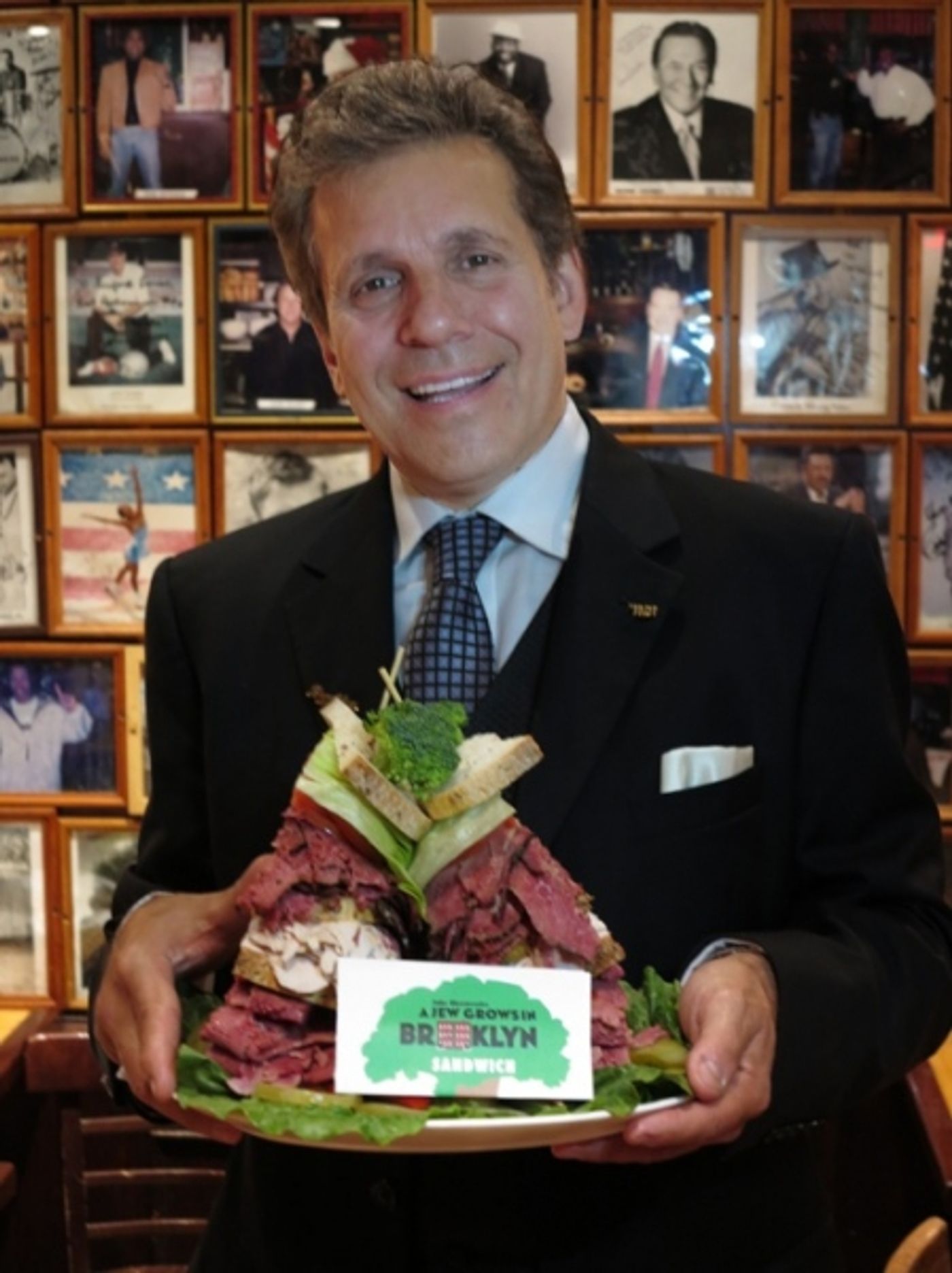 Photo Flash: Carnegie Deli Sandwich Named for Off-Broadway's A JEW GROWS IN BROOKLYN  Image