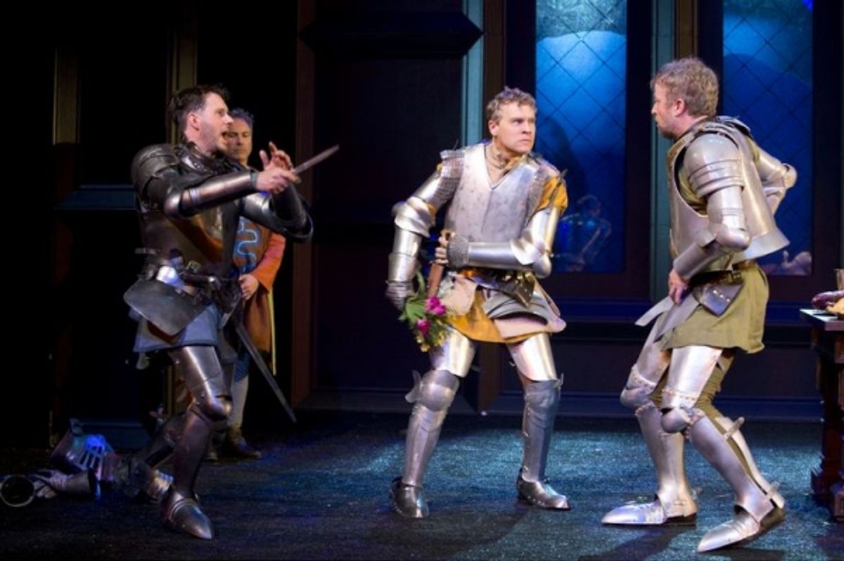 Tate Donovan and the cast of MEDIEVAL PLAY at 