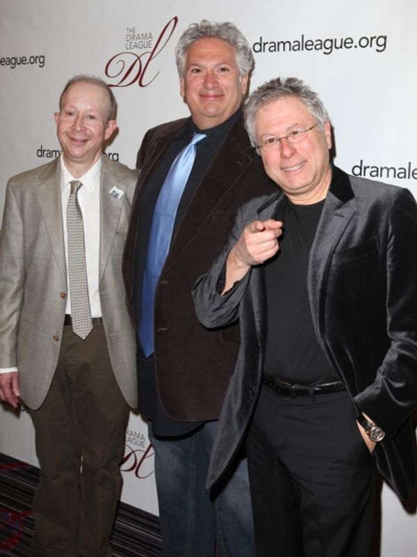 Jack Feldman, Harvey Fierstein & Alan Menken Photo