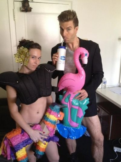 HOW TO SUCCEED IN BUSINESS' Holly Butler ‏and Karl Warden
 Photo